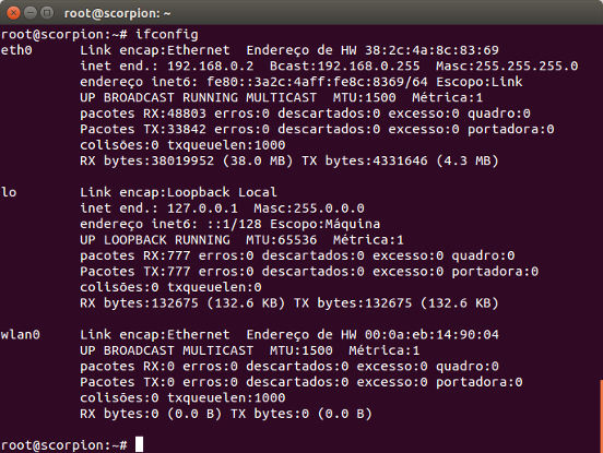 Configuração de Interface de Rede no Linux por comandos